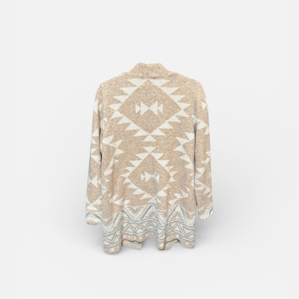 Frye Beige and Cream Geometric Cardigan - Picture 2 of 4
